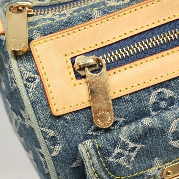LOUIS VUITTON Monogram Denim Neo Speedy Hand Bag Blue - Picture 10 of 16